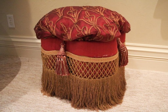 Red footstool