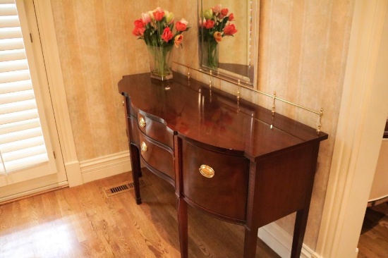 Top of hallway table