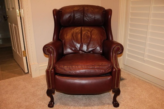 3/4 front of chair in reclining position