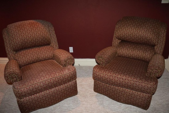 Red & gold 360 turn chairs