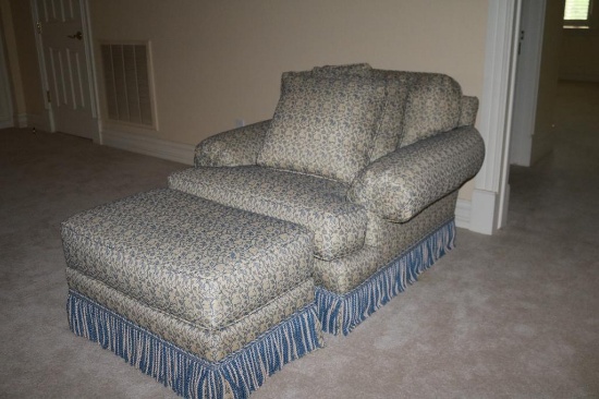 Chair with ottoman