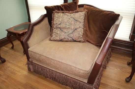 Brown sofa chair