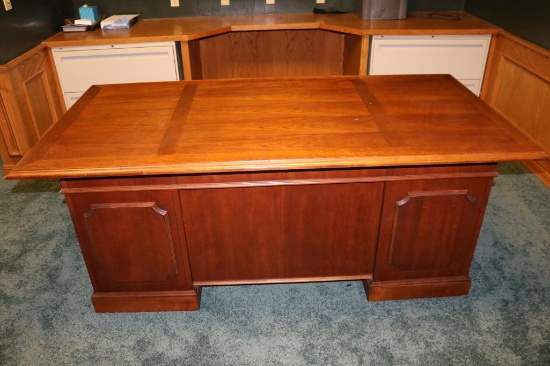 Wooden office desk