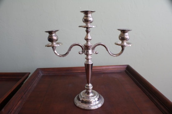 3 stem candle holders,