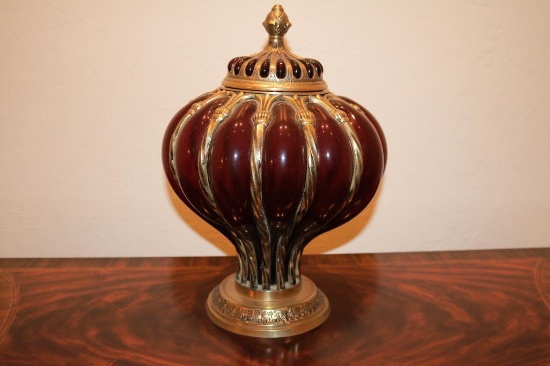 Red & Gold decorative vase