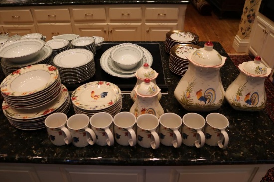 35-piece Coventry set with Rooster art