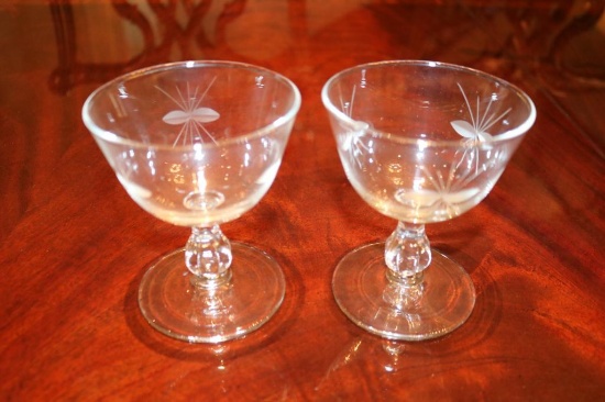 2-piece glass set with ant design