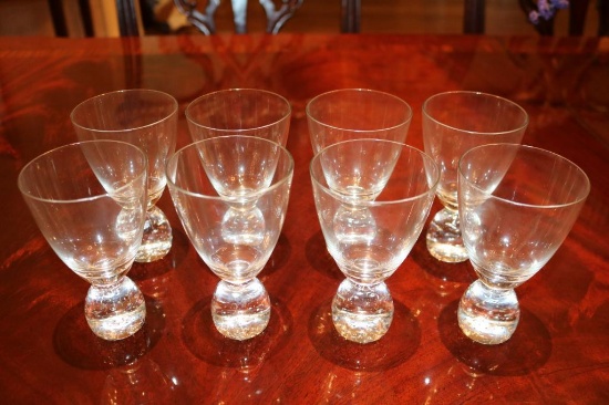 6-piece glass set with no stems