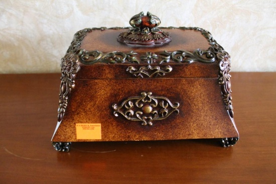 Jewelry Box in Foyer 12" wide x 8" deep x 8 1/2" tall