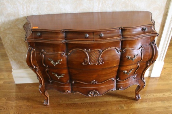 Wooden 3 drawer Chest 50 1/2" wide x 35" tall x 19" deep