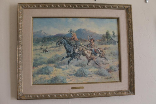 Red Ryder Art 31 1/2" wide x 25 1/2" tall