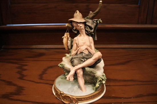 Porcelain piece of a man sleeping, 99022 S Glle by G Cappe ITALY