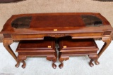 2 End Tables with cushions 15