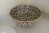 Bowl, butterfly design 14 1/4
