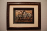 Artwork of Zebra family