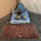 Antique Chinese style Brass Lamps, Vintage Naval Ship Lantern, Persian / IRAN Prayer Mat Rug