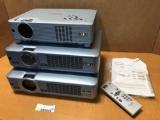 EIKI LC-XB23 & LC-XB31 Home Theater Multimedia LCD Video Projector - Lot of 3
