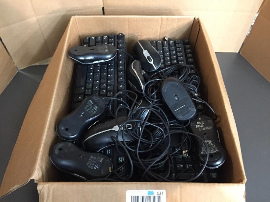 10 sets of USB Keyboards & USB Mice 20pcs total