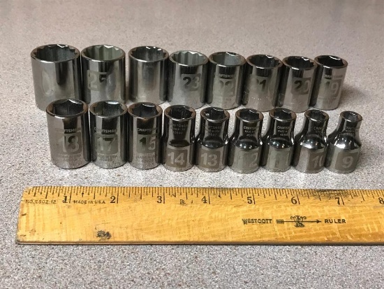 Craftsman Metric Socket Set 17pcs