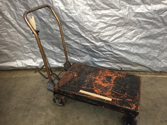 32"x19.5" Hydraulic Scissor Lift Table Cart