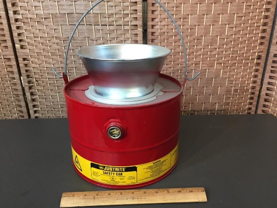 Justrite No.10903 3 Gallon Drain Can Safety Can