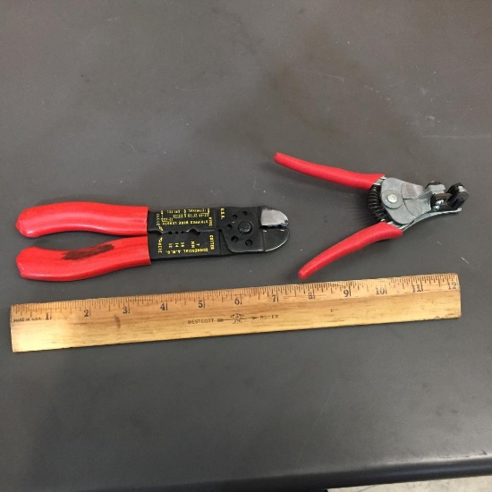 FOUR (4) wire cutter/strippers Blue Point PWC-42, PWC-13 Wire Cutter & Cable Stripper 2pcs