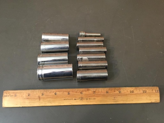Craftsman Snap-on SAE Type Deep Sockets 11pcs