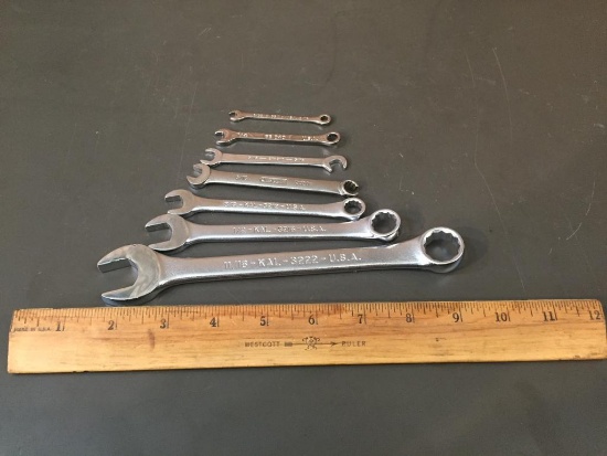 Assorted Brands SAE Type Wrenches 7pcs