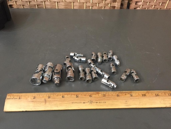 Craftsman & Snap-on Universal Joint SAE Sockets & Adapters 20pcs