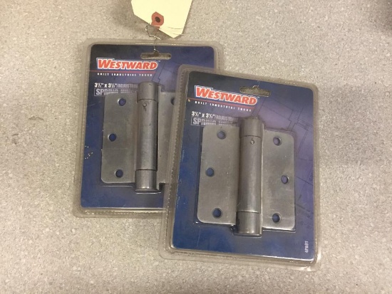 Westward Adjustable Spring Hinges - 2pcs