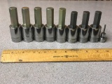 Snap-on SAE Metric Standard Hex Bit Socket Driver 9pcs