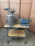 Glenmarc P1 SM PORTIONATOR Epoxy Dispenser with 2 Stainless Pressure Reservoir Tanks + Gast Mixer