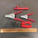 Blue Point and O.K Wire Cable Strippers Cutters 4pcs