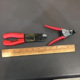 FOUR (4) wire cutter/strippers Blue Point PWC-42, PWC-13 Wire Cutter & Cable Stripper 2pcs