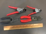 Blue Point PWC 27, PWC-42, PWC-13 Wire Cutters Cable Strippers 4pcs