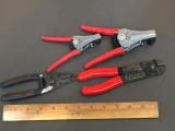 Blue Point PWC 27, PWC-42, PWC-13 Wire Cutters Cable Strippers 4pcs