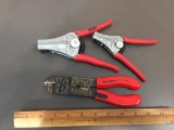 Blue Point PWC 27, PWC-42, PWC-13 Wire Cutters Cable Strippers 3pcs
