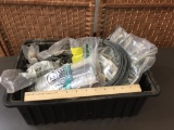 Mixed Hardware Components Hose Clamps Wire Zip Ties Chain Springs