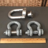 9-1/2 Ton Screw Pin Rigging Lifting Clevis D Shackle 3pcs