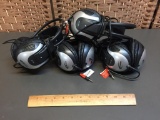 Califone SA-740 Universal Adjustable Stereo Headphones 3.5mm Plug - 4pcs