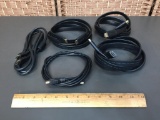 Assorted HDMI Flat Round Cables - 5pcs