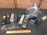 Assorted TV Projectors Cameras DVDs VCRs Infrared Remote Controls