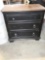 Vintage 3 drawer nightstand