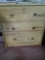 Chest of drawers natural finish 24 in