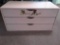 Wooden 3 drawer storage