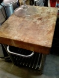 Butcher Block rolling table