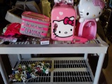 Hello Kitty mini fridge water dispenser stapler scissors nail decorating kit pillowcase making kits