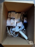 Box of Power Bars and extension cords