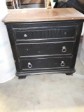Vintage 3 drawer nightstand