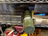 Military Munitions tube soldering iron box full of plastic bags 3 Shelf rack